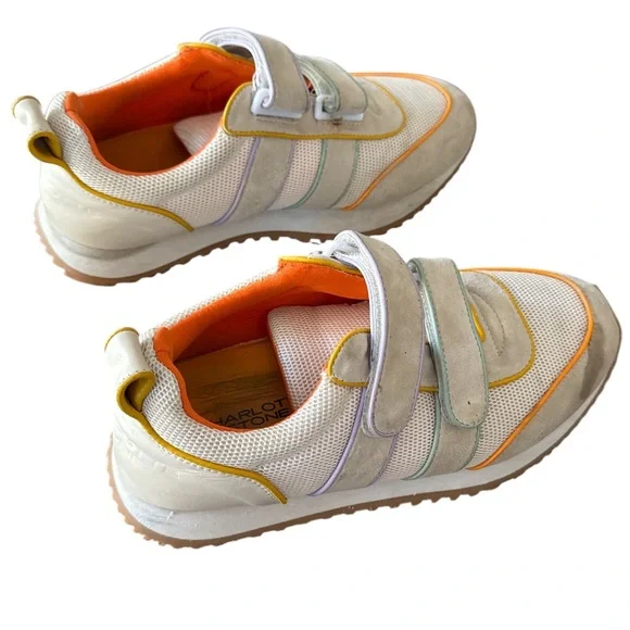 Charlotte Stone Conner Retro Sneaker in Beachball White Multi Size 9 - Picture 14 of 15